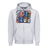 Heather Grey Army Veteran leopard frame 4th of July Zipper Hoodie - LillyAllenDesigns