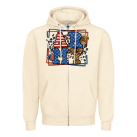 Sandshell Army Veteran leopard frame 4th of July Zipper Hoodie - LillyAllenDesigns