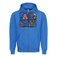 True Royal Army Veteran leopard frame 4th of July Zipper Hoodie - LillyAllenDesigns