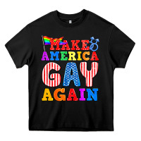 Black Make America Gay Again Heavy Core Tee - BundleAndBundleShop