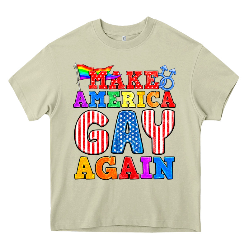 Make America Gay Again Heavy Core Tee by BundleAndBundleShop | Teevron