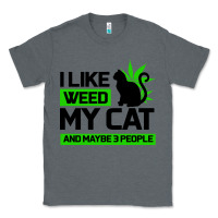 Charcoal Heather Cat Weed I Like My Cat Gift Classic Tee - Bettercallsaul