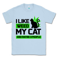 Dusty Blue Cat Weed I Like My Cat Gift Classic Tee - Bettercallsaul