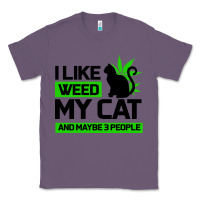 Lavender Cat Weed I Like My Cat Gift Classic Tee - Bettercallsaul