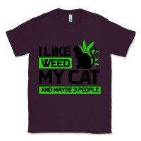 Plum Cat Weed I Like My Cat Gift Classic Tee - Bettercallsaul
