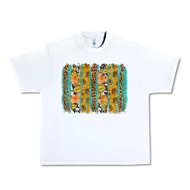 Fall Sunflower Brushstrokes Urban Heavy Tee by NancyCooperArtShop | Teevron