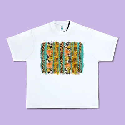 Fall Sunflower Brushstrokes Urban Heavy Tee Designed By Nancycooperartshop