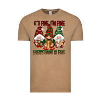Vintage Coffee It's fine i'm fine everything is fine Vintage Tee - NancyCooperArtShop