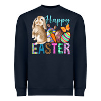 Navy Easter Day With Truck Heavyweight Sweatshirt - BundleAndBundleShop