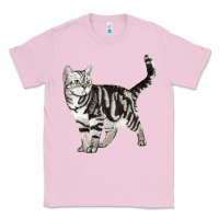 Bubblegum Pink American Shorthair Cat Classic Tee - LillyAllenDesigns