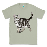 Matcha American Shorthair Cat Classic Tee - LillyAllenDesigns