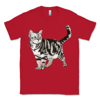 Red American Shorthair Cat Classic Tee - LillyAllenDesigns