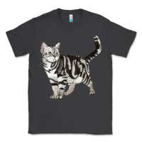 Smoke American Shorthair Cat Classic Tee - LillyAllenDesigns