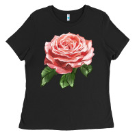 Black America Rose Ladies Tee - LillyAllenDesigns