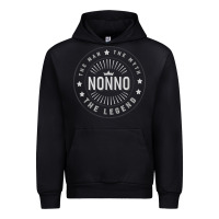Black Graphic 365 Nonno The Legend Grandpa Men Funny Gift Urban Hoodie - lanVoArt