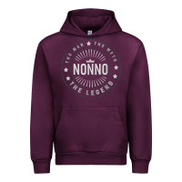 Mauve Wine Graphic 365 Nonno The Legend Grandpa Men Funny Gift Urban Hoodie - lanVoArt