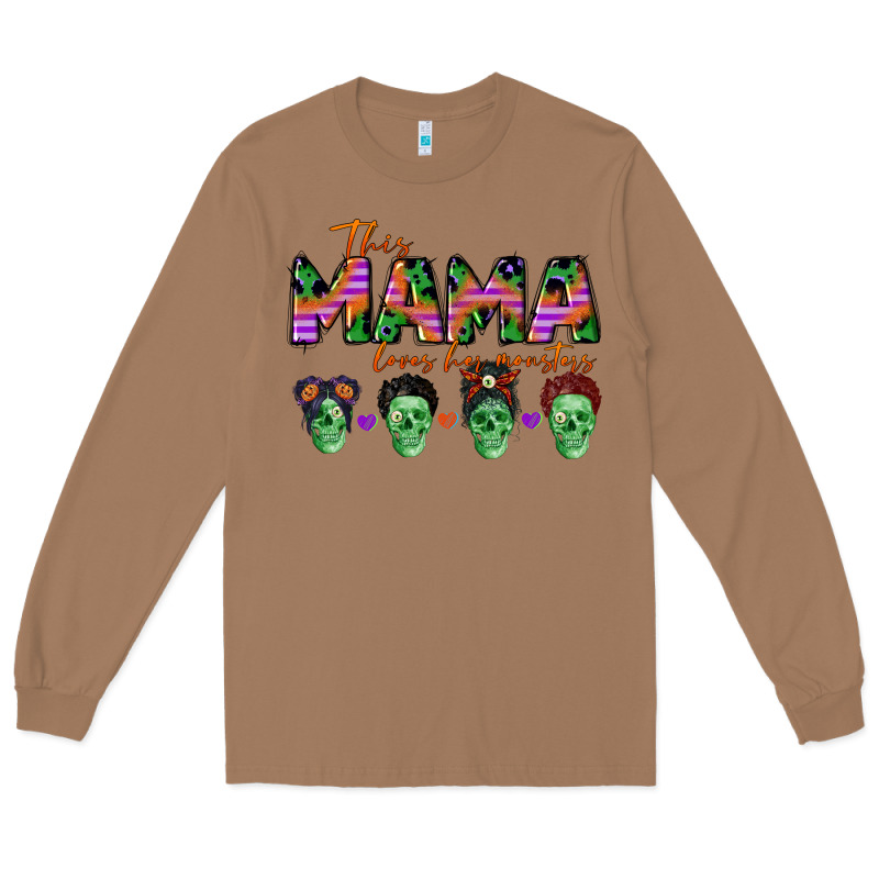 Personalized This Mama Loves Her Monsters Long Sleeve Tee by CowGirlArtShop | Teevron