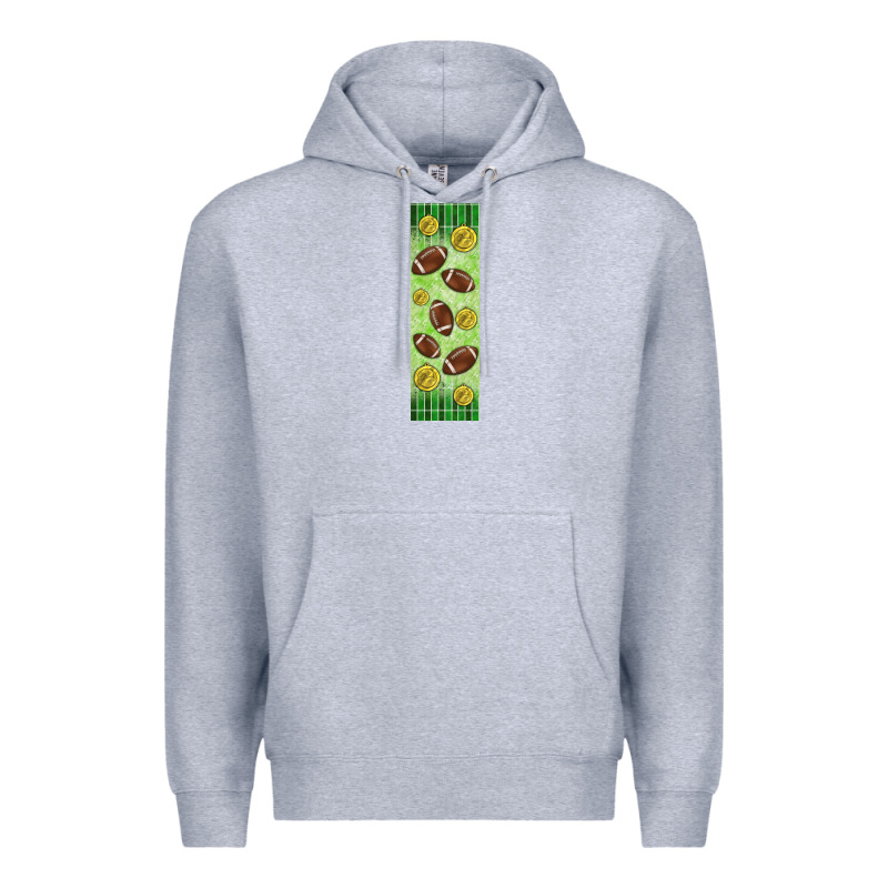 American Football With Lightning Bolt  Pen Wrap Premium Hoodie by BundleAndBundleShop | Teevron