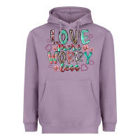 Lavender love more worry less Heavyweight Hoodie - RacoonDesign