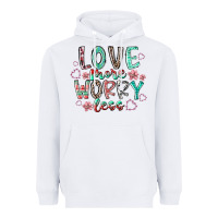 White love more worry less Heavyweight Hoodie - RacoonDesign