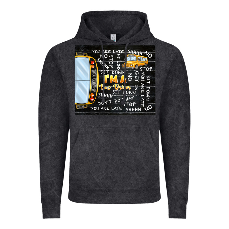 I'm A Bus Driver School Bus Black Vintage Hoodie by TumblerDesignByShophia | Teevron