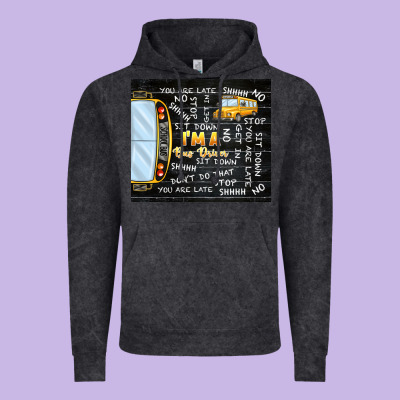 I'm A Bus Driver School Bus Black Vintage Hoodie Designed By Tumblerdesignbyshophia