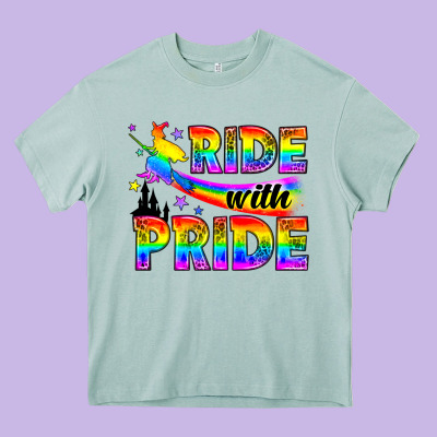Western Lgbtq+ Ride With Pride Heavy Core Tee Designed By Bundleandbundleshop