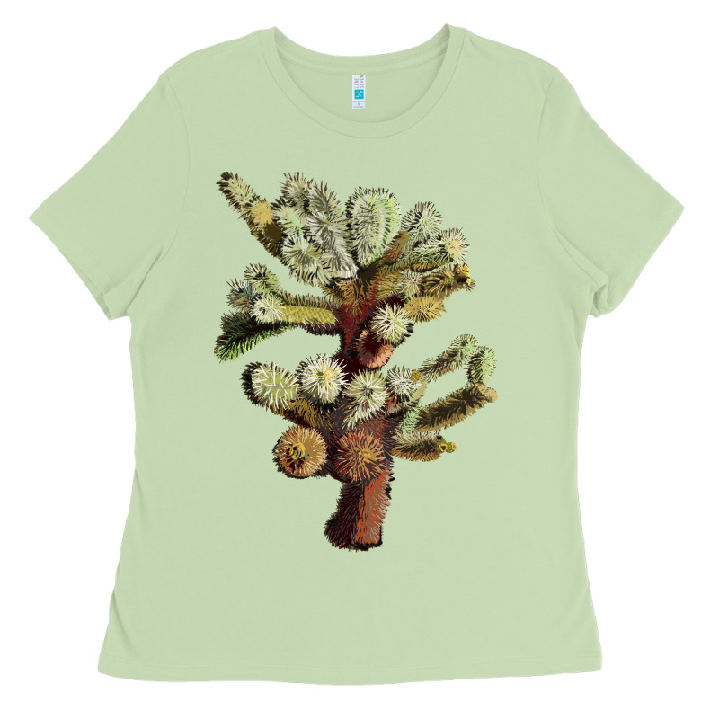 Cholla Tree Cactus Ladies Tee by LillyAllenDesigns | Teevron