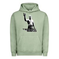 Pigment Oil Green techno viking Urban Hoodie - lanVoArt