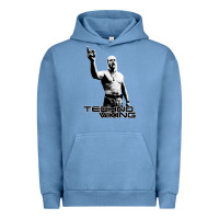 Pigment Pebble Blue techno viking Urban Hoodie - lanVoArt