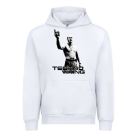 White techno viking Urban Hoodie - lanVoArt