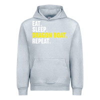 Heather Grey Dragon Boat-Kdkal Urban Hoodie - lanVoArt