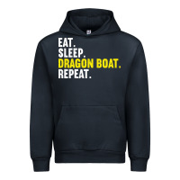 Navy Dragon Boat-Kdkal Urban Hoodie - lanVoArt