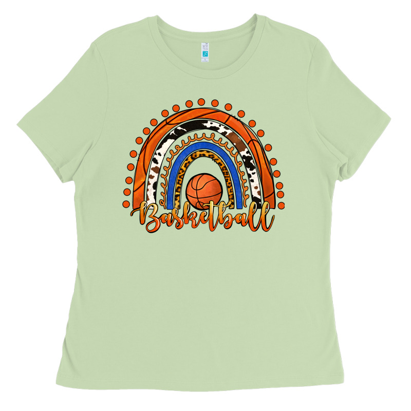 Basketball Rainbow Ladies Tee by RanaPortraitStore | Teevron