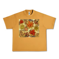 Peanut Butter Fall leaves Urban Heavy Tee - NancyCooperArtShop