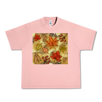 Salmon Fall leaves Urban Heavy Tee - NancyCooperArtShop