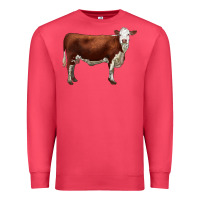 Cardinal hereford cow Premium Sweatshirt - LillyAllenDesigns
