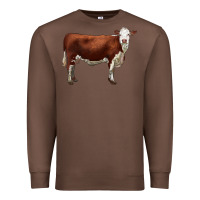 Chestnut hereford cow Premium Sweatshirt - LillyAllenDesigns