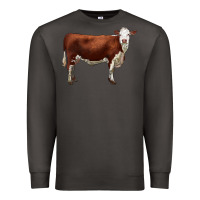 Smoke hereford cow Premium Sweatshirt - LillyAllenDesigns