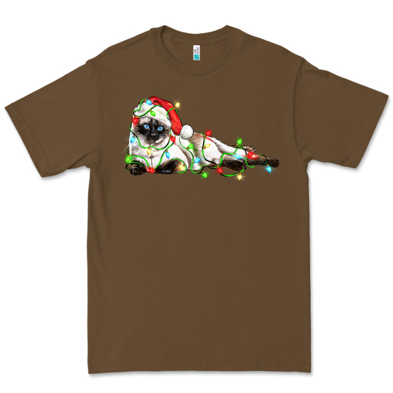 Christmas Siamese Cat Premium Tee by LillyAllenDesigns | Teevron