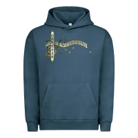 Pigment Midnight Navy genesis   wind & wuthering Urban Hoodie - lanVoArt
