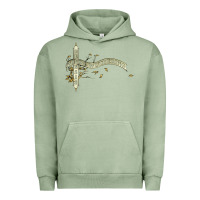 Pigment Oil Green genesis   wind & wuthering Urban Hoodie - lanVoArt