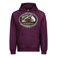 Mauve Wine his master's voice Urban Hoodie - lanVoArt