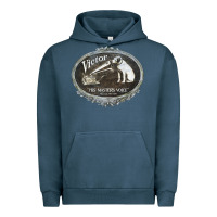Pigment Midnight Navy his master's voice Urban Hoodie - lanVoArt