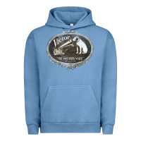 Pigment Pebble Blue his master's voice Urban Hoodie - lanVoArt