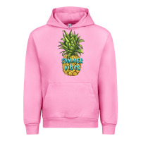 Fuchsia Pink summer vibes pineapple Urban Hoodie - BarkalooDesign