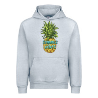 Heather Grey summer vibes pineapple Urban Hoodie - BarkalooDesign