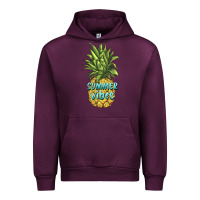 Mauve Wine summer vibes pineapple Urban Hoodie - BarkalooDesign