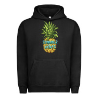 Pigment Black summer vibes pineapple Urban Hoodie - BarkalooDesign