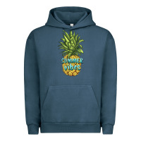 Pigment Midnight Navy summer vibes pineapple Urban Hoodie - BarkalooDesign